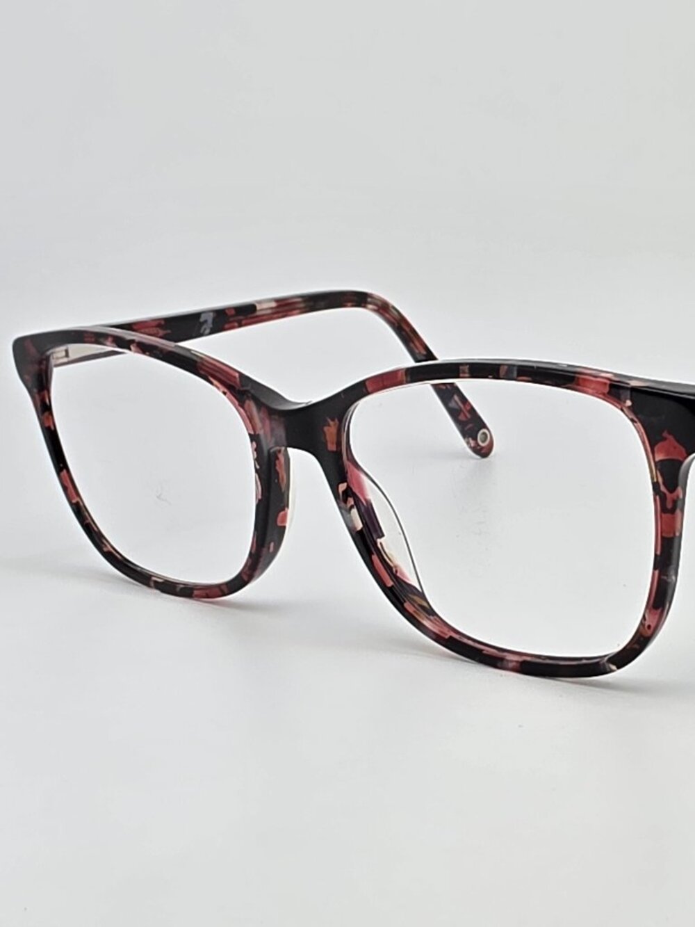 7 For All Mankind Kings Purple Marble Cat Eye Eyeglasses Frame w/ Flexhinge 51mm